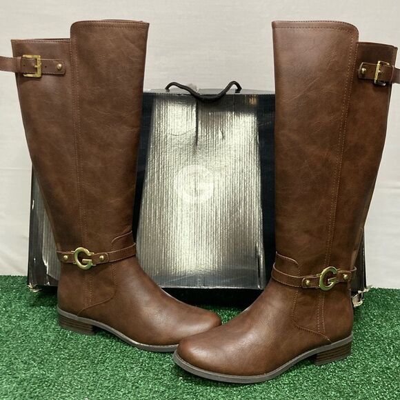 G by Guess Hustle dark brown boots women’s size 9 (OKPM-07-033) - Picture 1 of 15